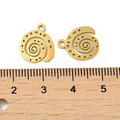 Ion Plating(IP) 304 Stainless Steel Charms&nbsp;STAS-J042-18G