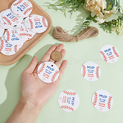 100 Sheets Baseball Printed Paper Hanging Gift Tags&nbsp;DIY-ME0002-25