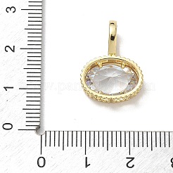 Brass Pave Cubic Zirconia Pendants&nbsp;CU-CBA6980-07G-D
