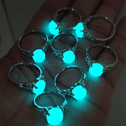 Synthetic Luminous Stone Oval Finger Ring&nbsp;LUMI-PW0001-116C