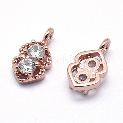 Brass Charms&nbsp;ZIRC-J040-39RG-NR