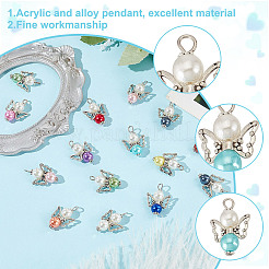 Acrylic & Alloy Pendants&nbsp;PALLOY-HY00029