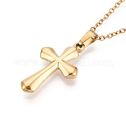 304 Stainless Steel Pendant Necklaces&nbsp;NJEW-T018-31G