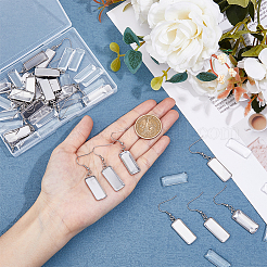 DIY Blank Rectangle Dome Earring Making Kit&nbsp;STAS-DC0015-38