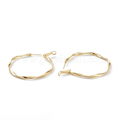 Brass Hoop Earrings&nbsp;EJEW-A056-38G