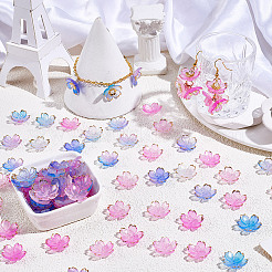 180Pcs 2 Colors Acrylic Bead Caps&nbsp;OACR-PA0001-37E