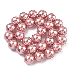 Electroplated Shell Pearl Beads Strands&nbsp;BSHE-G041-14mm-05