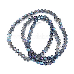 Transparent Electroplate Glass Beads Strands&nbsp;EGLA-A039-T3mm-UA07