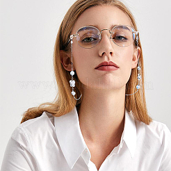 1Pc Synthetic Moonstone Eyeglass Chains&nbsp;HJEW-BM0002-03