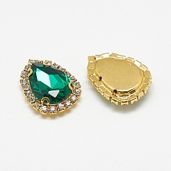 Sew on Rhinestone&nbsp;RGLA-T122-10x14-15G