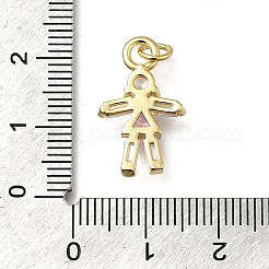 Brass Micro Pave Cubic Zirconia Pendants&nbsp;KK-C090-28G