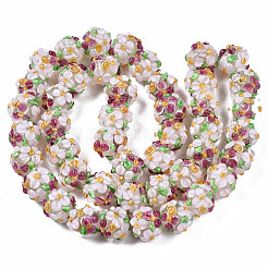 Handmade Lampwork Beads Strands&nbsp;LAMP-N021-015A-09