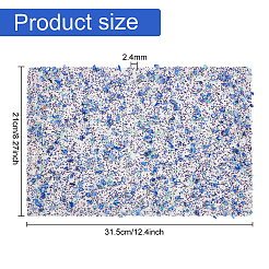 Hotfix Rhinestone Sheet&nbsp;RESI-WH0035-24A