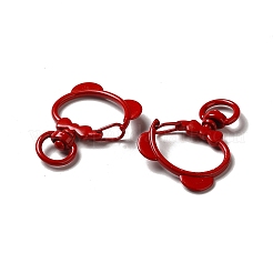 Spray Painted Alloy Swivel Clasps&nbsp;ALRI-Q362-04G