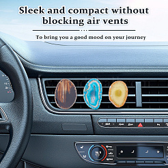 5Pcs Natural Agate Car Air Vent Clips&nbsp;HJEW-DC00112