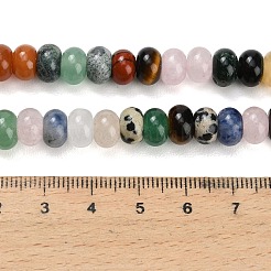Natural Mixed Gemstone Beads Strands&nbsp;G-B189-A01-5x8mm