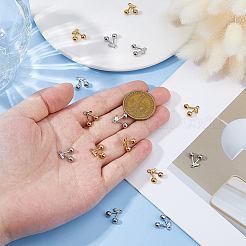 16Pcs 2 Colors 304 Stainless Steel Charms&nbsp;STAS-FH0002-48