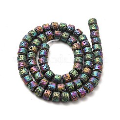 Electroplated Natural Lava Rock Beads Strands&nbsp;G-G984-06