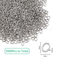 1000Pcs 304 Stainless Steel Open Jump Rings&nbsp;STAS-DC0016-18B