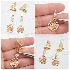 20Pcs 2 Colors Brass Clip-on Earring Findings&nbsp;KK-SP0002-51