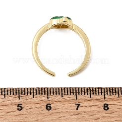 Brass Cuff Open Rings for Women&nbsp;RJEW-C164-05B-G
