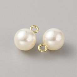 ABS Plastic Imitation Pearl Pendants&nbsp;LS-KY-WH0038-05C-KCG