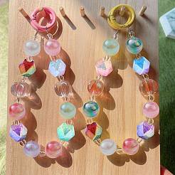 50Pcs Transparent Crackle Acrylic Beads&nbsp;OACR-CJ0001-97