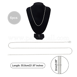 Brass Round Snake Chain Necklace Making&nbsp;NJEW-PH0001-19