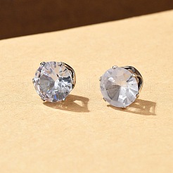 Cubic Zirconia Clip-on Earrings&nbsp;EJEW-L100-01P-07-01