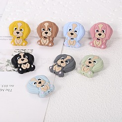 16Pcs 8 Colors Cartoon Animal Dog Silicone Beads&nbsp;JX707A