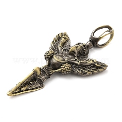 Tibetan Style Rack Plating Brass Big Pendants&nbsp;KK-Q805-28AB