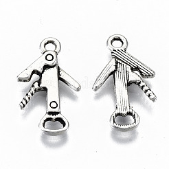 Tibetan Style Alloy Pendants&nbsp;TIBEP-N009-028AS-RS