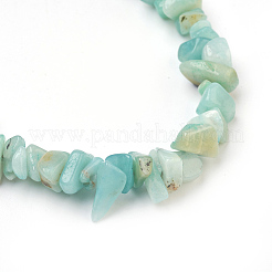 Natural Flower Amazonite Chip Beads Anklets&nbsp;AJEW-AN00229-08