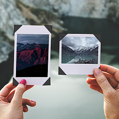Photo Paper Self Adhesive Corner Stickers&nbsp;AJEW-WH20060-63C