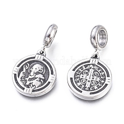 304 Stainless Steel European Dangle Charms&nbsp;STAS-M274-112AS