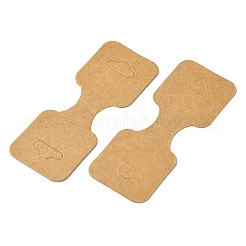 Kraft Paper Fold Over Jewelry Display Cards with Hanging Hole&nbsp;CDIS-YW0001-12