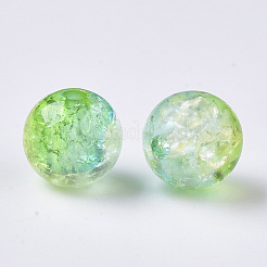 Transparent Crackle Acrylic Beads&nbsp;X-CACR-N002-06