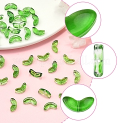 100Pcs Spray Painted Transparent Glass Beads&nbsp;GLAA-FS0002-04