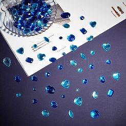 Acrylic Rhinestone Cabochons&nbsp;GACR-SC0001-01