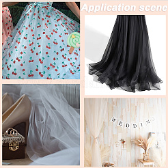 5 Yards Polyester Organza Fabric&nbsp;DIY-CY0001-09A