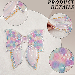 Polyester & Resin Thread Sew On Patches&nbsp;PATC-WH20007-08