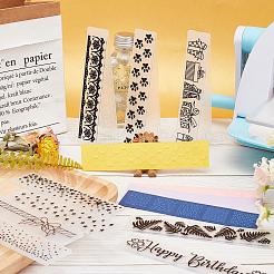 12Pcs 12 Patterns Plastic Fondant Stencil&nbsp;DIY-GL0001-56B