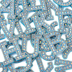 Alphabet Resin Rhinestone Patches&nbsp;DIY-TAC0005-45F