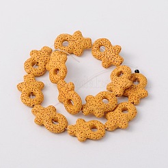 Synthetic Lava Rock Bead Strands&nbsp;G-N0094-13