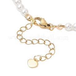 Round Shell Pearl Graduated Beaded Necklaces&nbsp;NJEW-JN05864