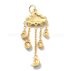 Rack Plating Brass Enamel Pendants&nbsp;KKB-M230-42G