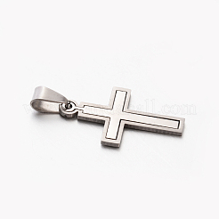 Tarnish Resistant Personalized 201 Stainless Steel Cross Pendants&nbsp;X-STAS-F010A-52