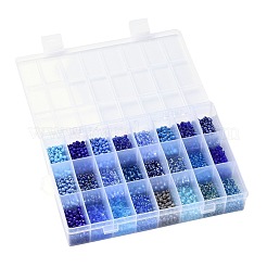 288G 24 Colors Glass Seed Beads&nbsp;SEED-JQ0005-01E-4mm