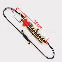 Bohemian Style Glass Seed Bead Link Bracelets&nbsp;NB1542