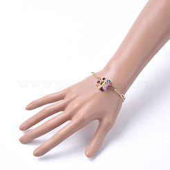 Brass Paperclip Chain Bracelets&nbsp;BJEW-JB05180-02